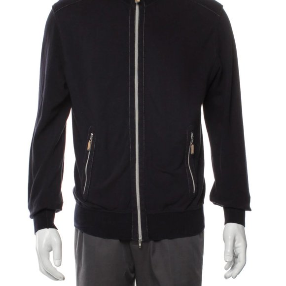 Brunello Cucinelli Mock Neck Long Sleeve Cardigan - Picture 2 of 3